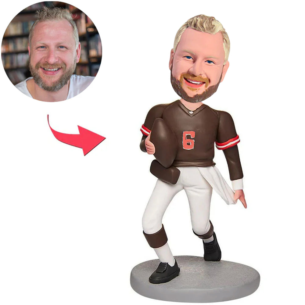No.6 Rugby Player Custom Bobbleheads