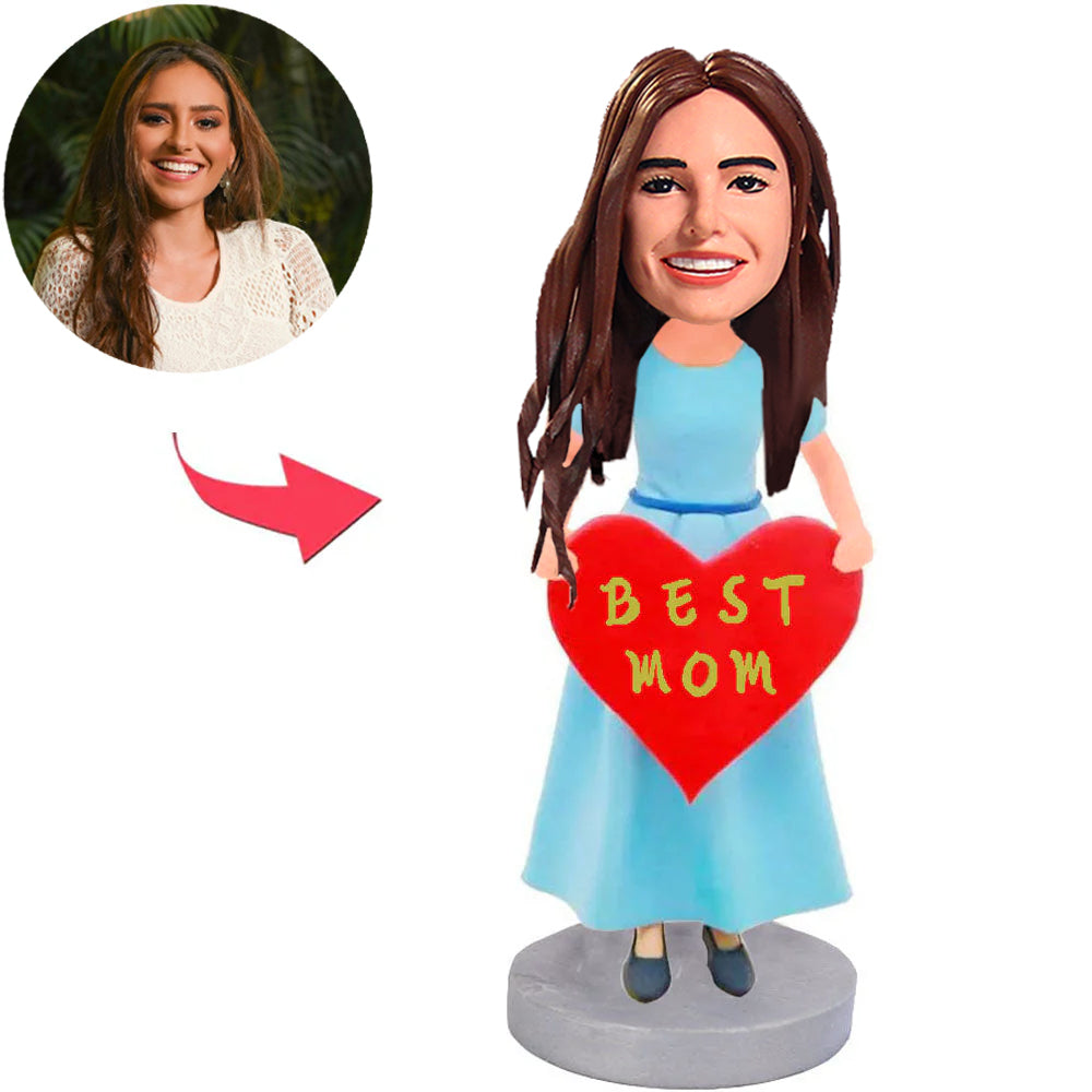 Love Heart Mom Custom Bobbleheads