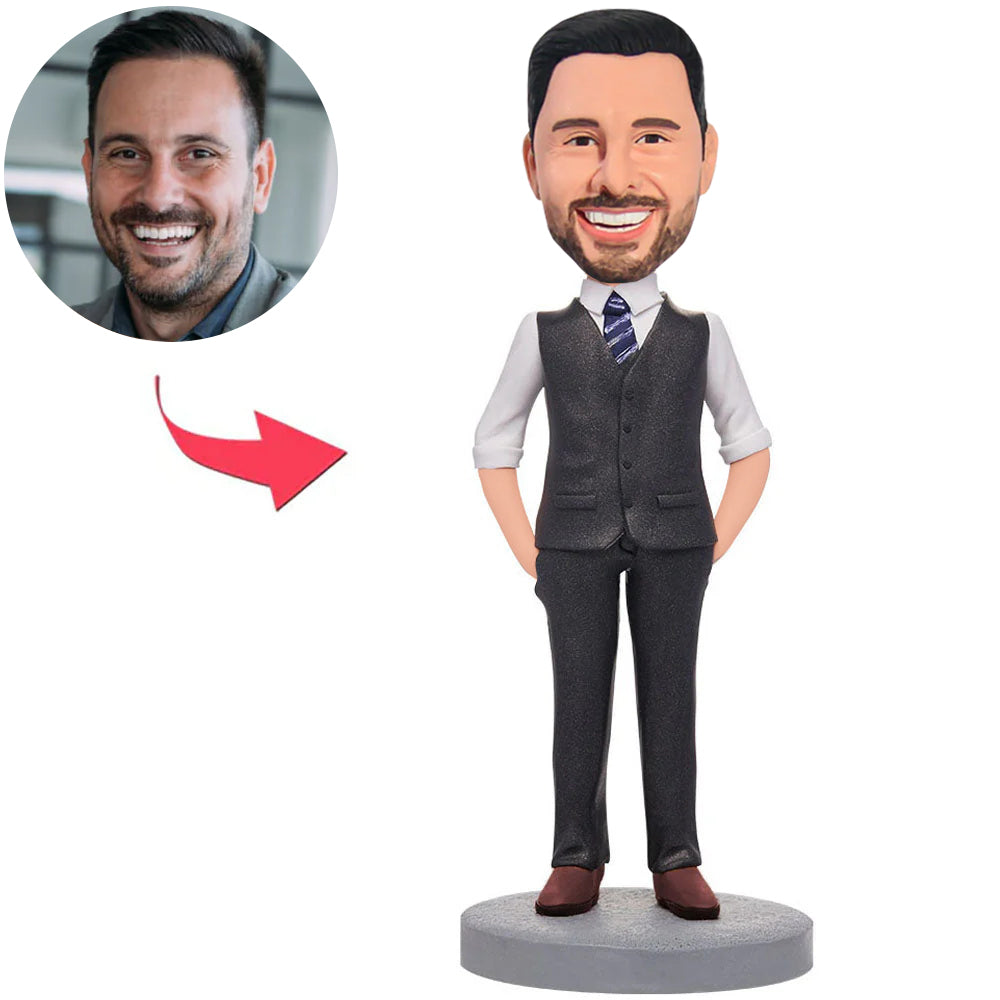 Custom Cool Business Man Bobbleheads