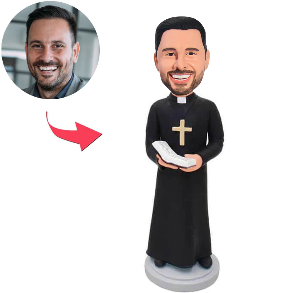 Priest with Cross Custom Bobbleheads