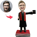 Graduation Cool Man Custom Bobbleheads With Engraved Text