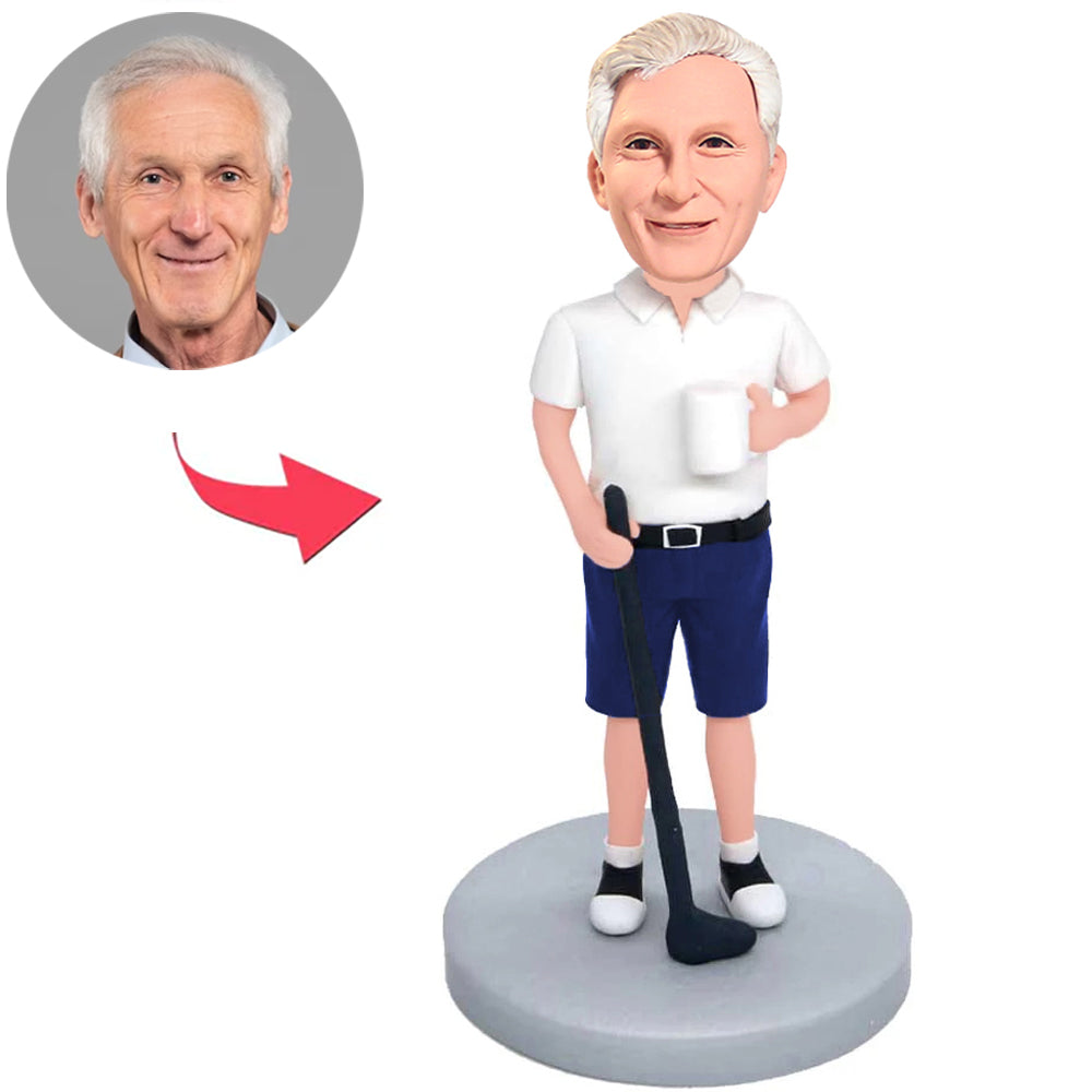 Casual Golf Player Custom Bobbleheads