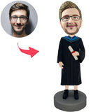 Happy Graduation Custom Bobbleheads With Engraved Text