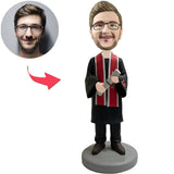 Happy Graduation Boy Custom Bobbleheads With Engraved Text