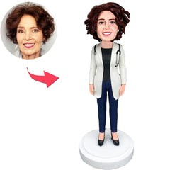 Female Profession Doctor Custom Bobbleheads