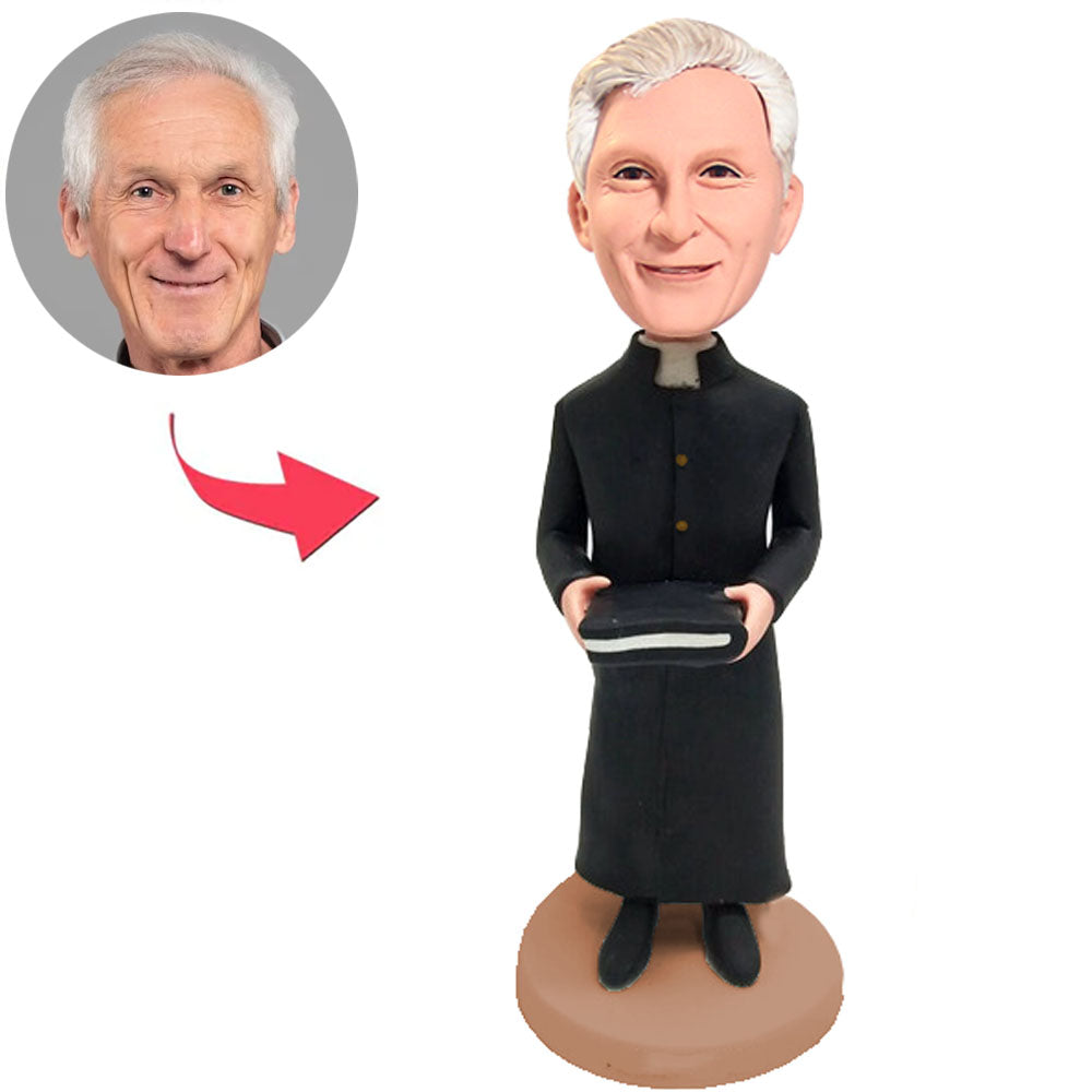 Priest Preparing Speech Custom Bobbleheads