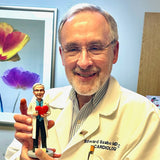 Doctor Holding Stethoscope Diagnosing And Needle Custom Bobbleheads Add Text