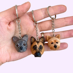 Custom Keychain Bobbleheads Sculpted From Photo