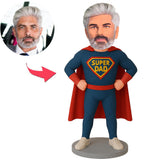 Super Dad Superman Custom Bobbleheads