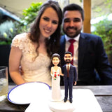 Fully Customizable 2 Person Custom Bobblehead With Engraved Text