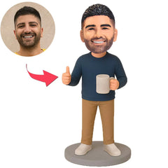 Casual Man Thumbs Up Custom Bobbleheads