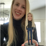 Fully Customizable 1 Person Custom Bobbleheads With Engraved Text