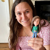 Business Woman with Pencil Custom Bobbleheads