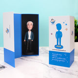 Fashion Woman Wearing Brown Coat Custom Bobbleheads