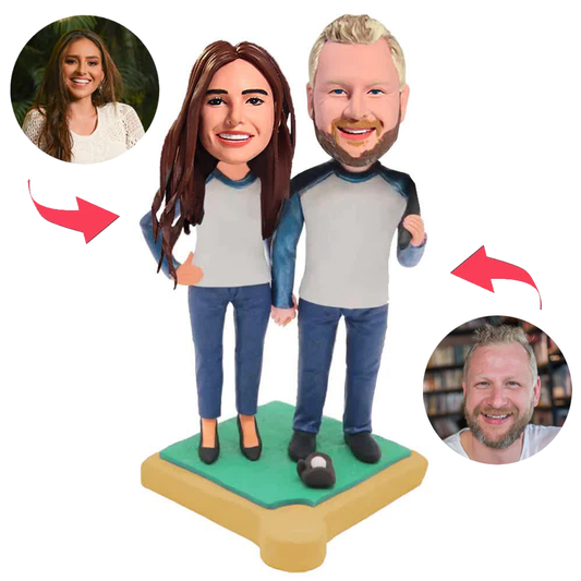 Golf Couple Custom Bobblehead