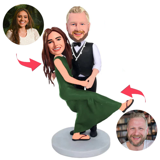 Dance Happy Couple Custom Bobblehead