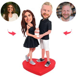 test Couple Custom Bobblehead With Engraved Text