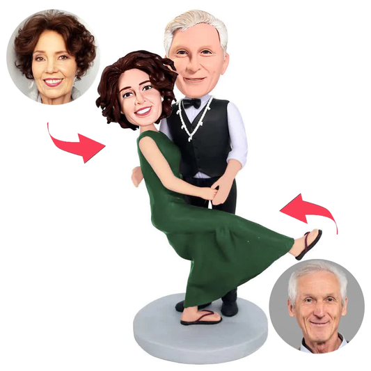 Dancing Old Couple Custom Bobbleheads