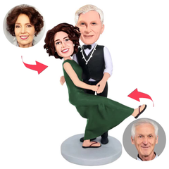 Dancing Old Couple Custom Bobbleheads