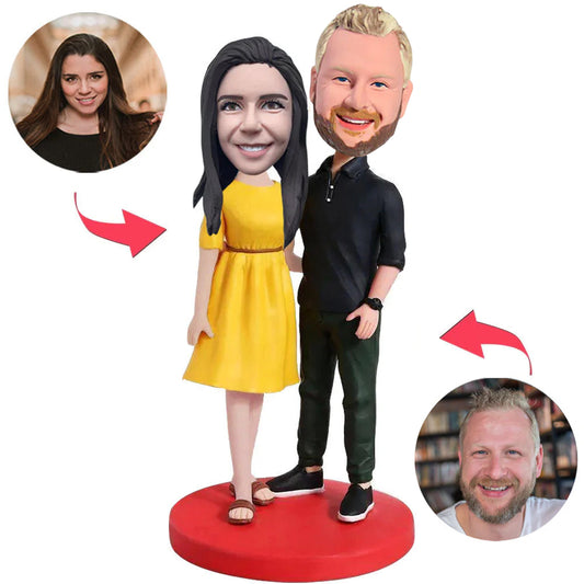 Formal Dressed Couple Custom Bobbleheads