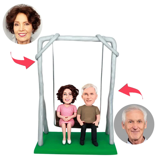 Swing Old Couple Custom Bobbleheads