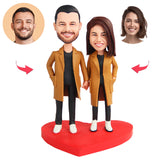 Windbreaker Clothes Casual Couple Custom Bobbleheads