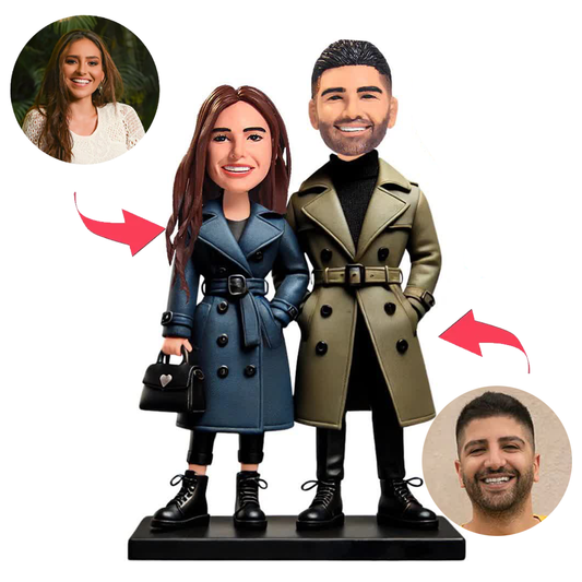 Windbreaker Clothes Casual Cool Couple Custom Bobbleheads