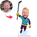Hockey Player Custom Bobbleheads Add Text