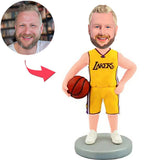 Lakers Basketball Player Custom Bobbleheads Add Text