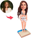 Skull Panties Sexy Woman Custom Bobbleheads Add Text