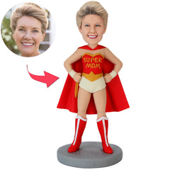 Wonder Woman Super Mom Custom Bobbleheads