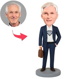 Super Dad Boss Carrying Bag Custom Bobbleheads