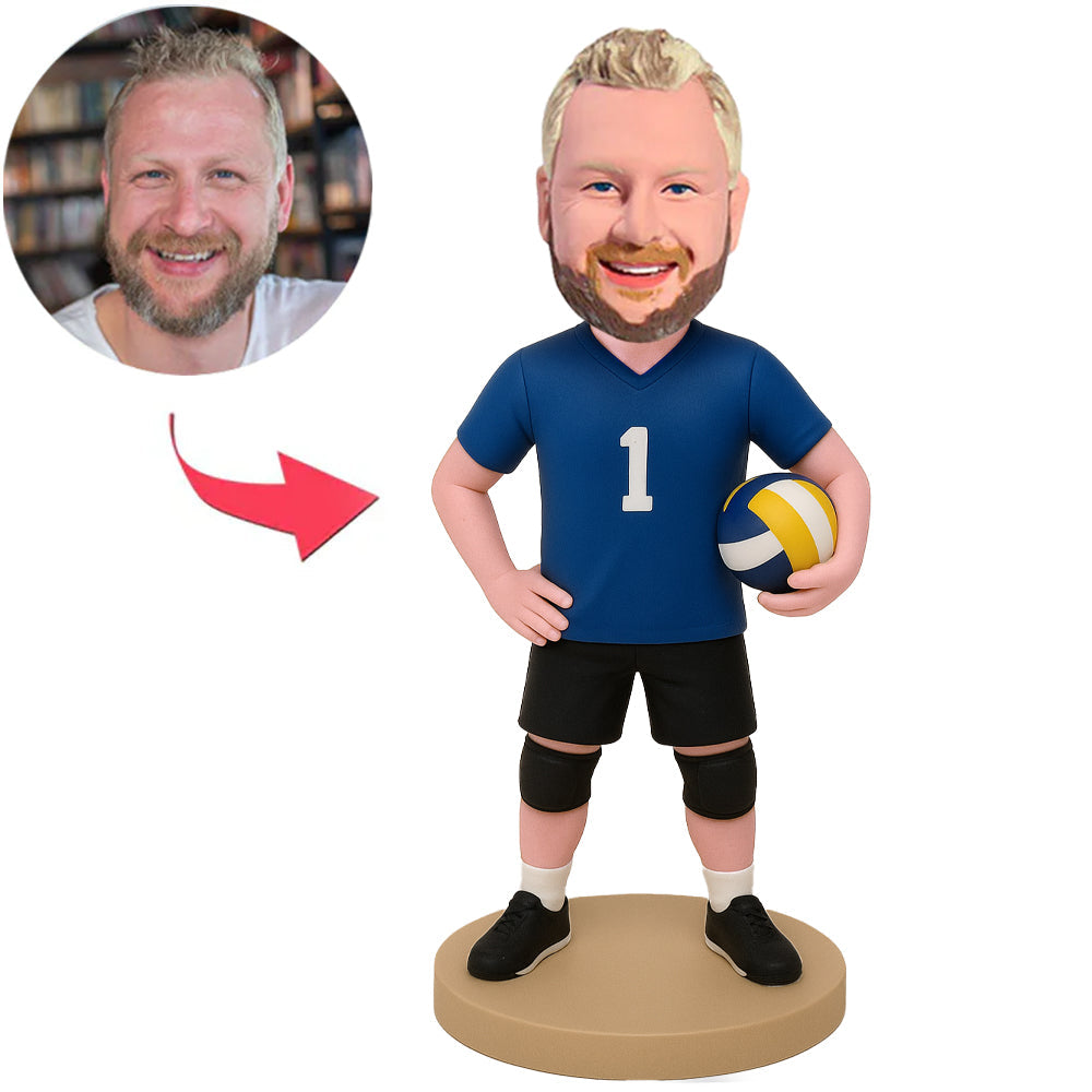 Man with Volleyball Custom Bobbleheads