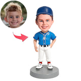 White Pants Kid Baseball Player Custom Bobbleheads