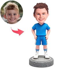 Blue Suit Clothes Kid Custom Bobbleheads