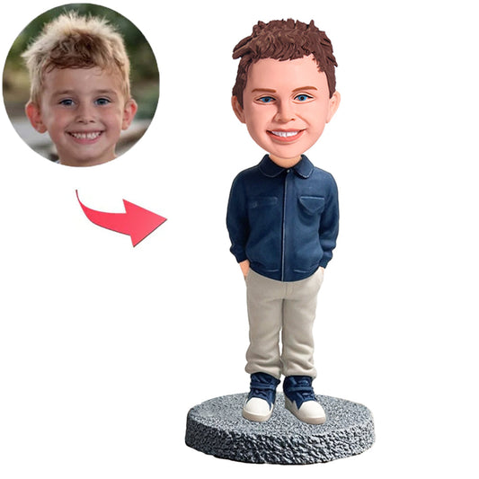 Boy with Hands in Pockets Custom Bobbleheads