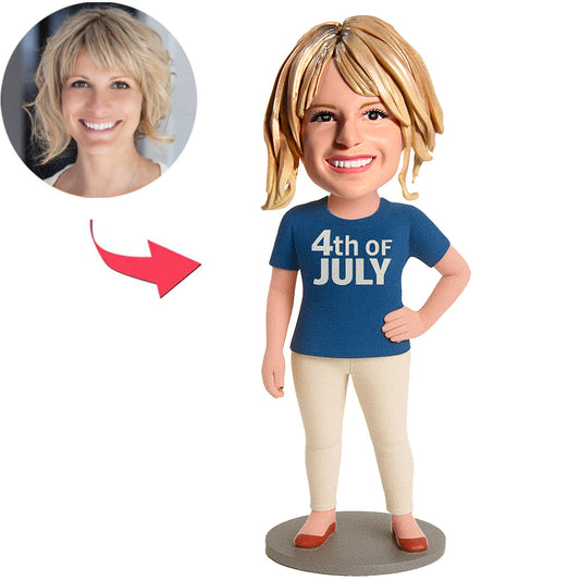Independence Day Women Custom Bobbleheads