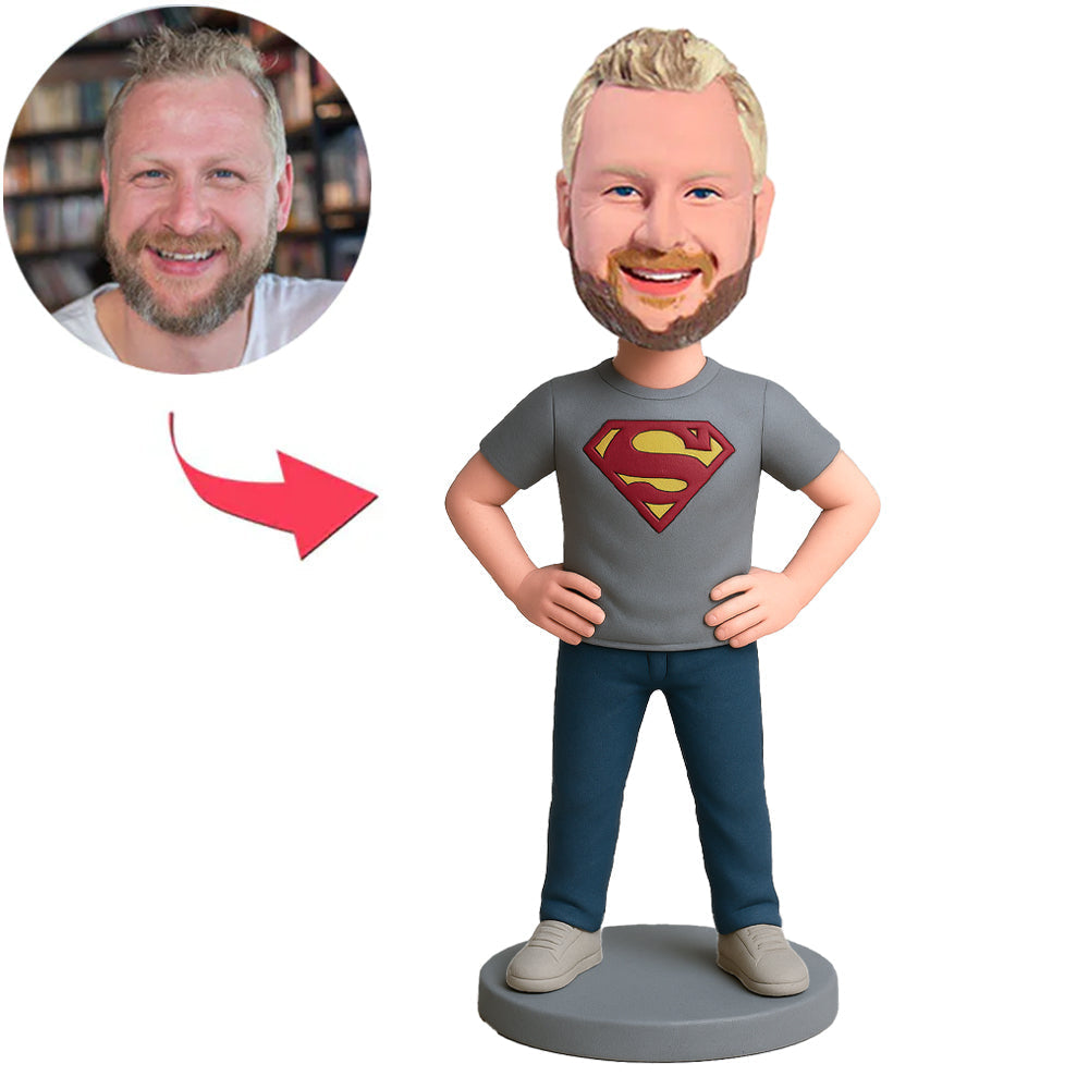 Superhero with Hands on Hips Custom Bobbleheads