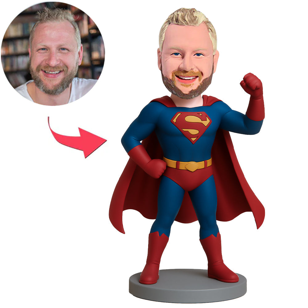 Superman Raised Fist Custom Bobbleheads