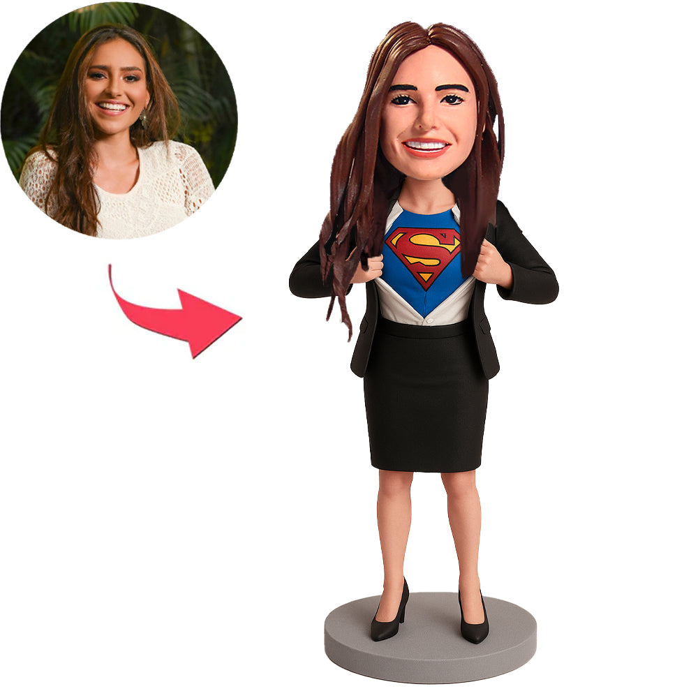 Superwoman Superhero Custom Bobbleheads