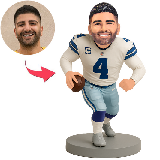 Dallas Cowboys No. 4 Football Player Custom Bobbleheads