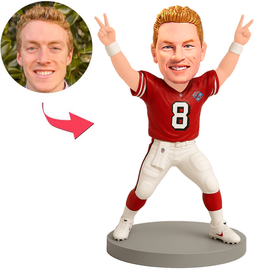 San Francisco 49ers No. 8 Football Player Custom Bobbleheads