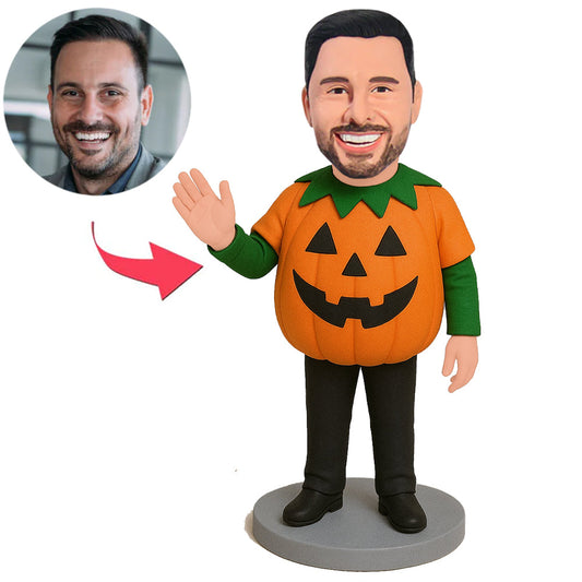 Halloween Pumpkin Man Custom Bobbleheads