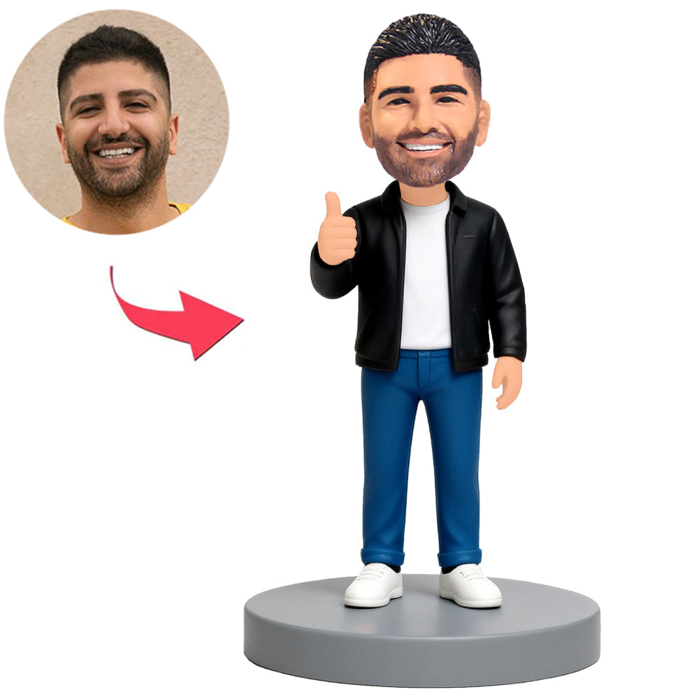 Man Giving Thumbs Up Custom Bobbleheads