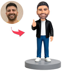 Man Giving Thumbs Up Custom Bobbleheads