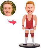 Strong Weightlifter Custom Bobbleheads Add Text