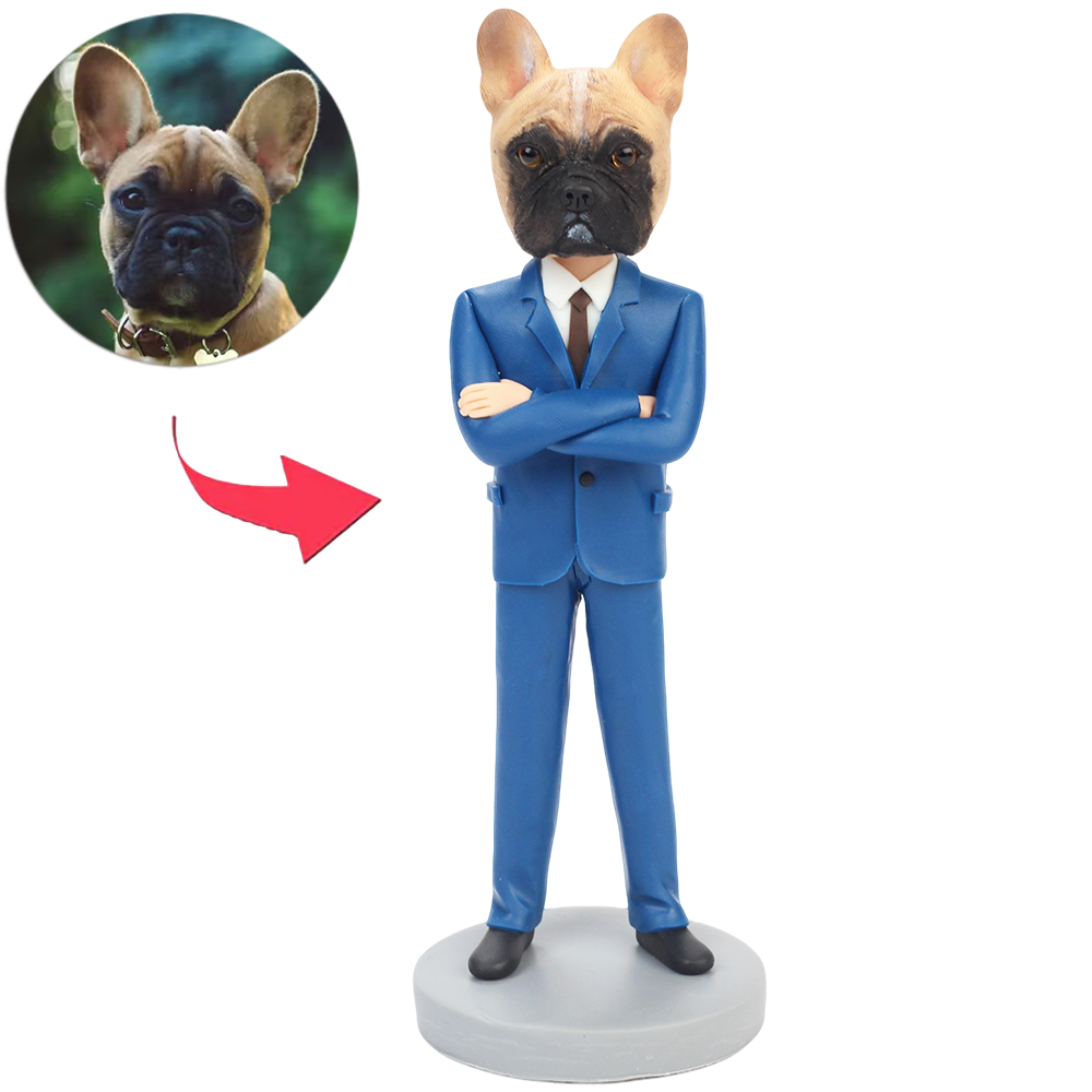 Dog in Business Suit Custom Bobbleheads