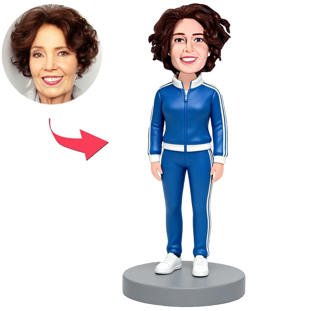 Woman in Sportswear Custom Bobbleheads