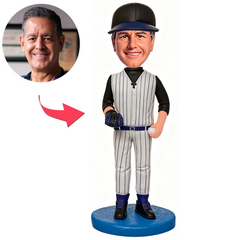 Man in Baseball Uniform Custom Bobbleheads