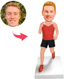 Running Man Athlete Custom Bobbleheads Add Text